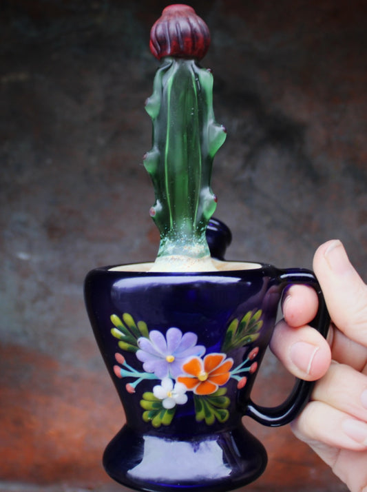 Cactus in a cup bubbler