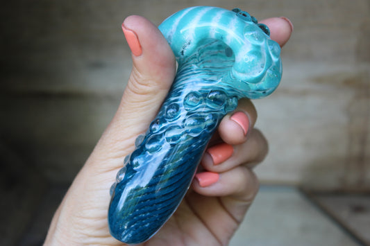 Mermaid Series- ocean tide glass pipe
